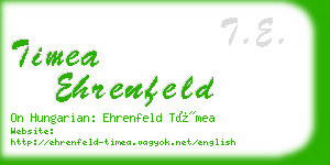 timea ehrenfeld business card